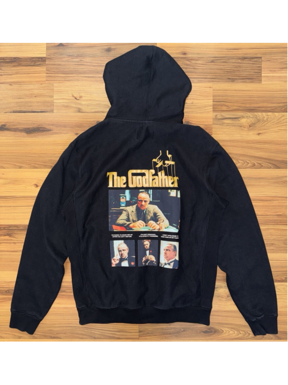 Shoe Palace The Godfather Hoodie Large Mafia Movie Graphic Streetwear Black